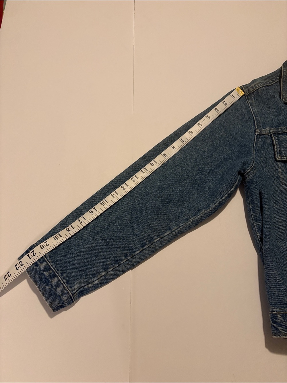 Vintage Mondetta Denim Trucker Jacket Medium Wash Jean Jacket, Sz L. - Picture 10 of 11